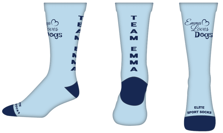 Photo of custom Team Emma Socks